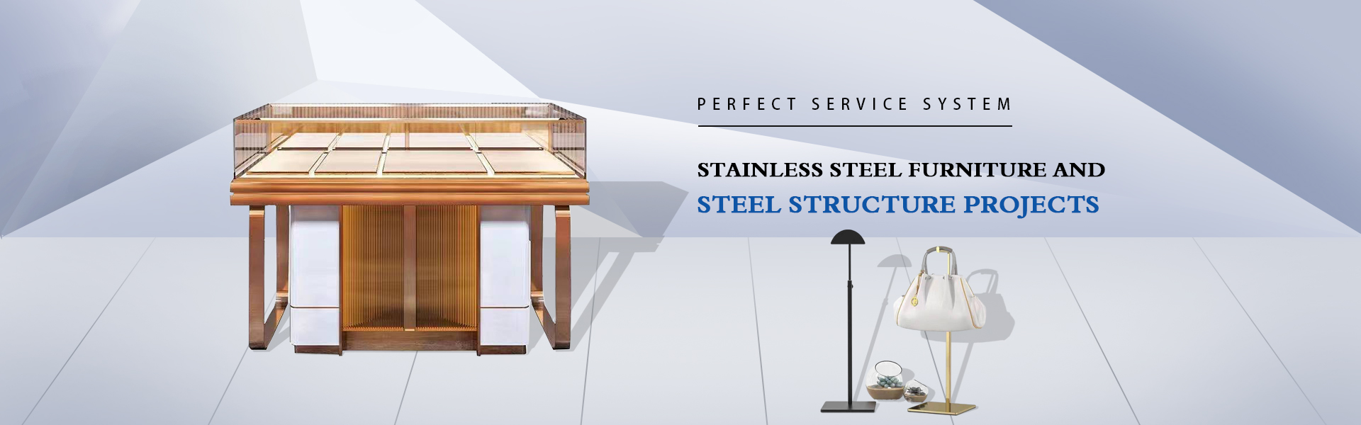 Rustfrit stål displayprops, brugerdefineret sofabord i rustfrit stål, skærm i rustfrit stål,Yewang Stainless steel Decoration Engineering Co., LTD